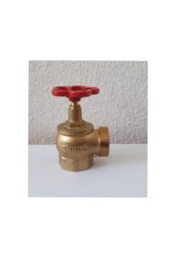 Кран пожарный Ду50 мм, бронзовый, угловой 90°